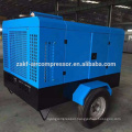 Qk7.5/8 Bule Yne163ra Air End 8bar/45kw Single-Stage Diesel Portable Air Compressor